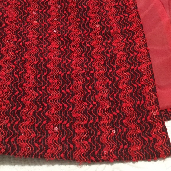 Alfred Dunner - Red Sparkle Bouche Jacket - Picture 6 of 8